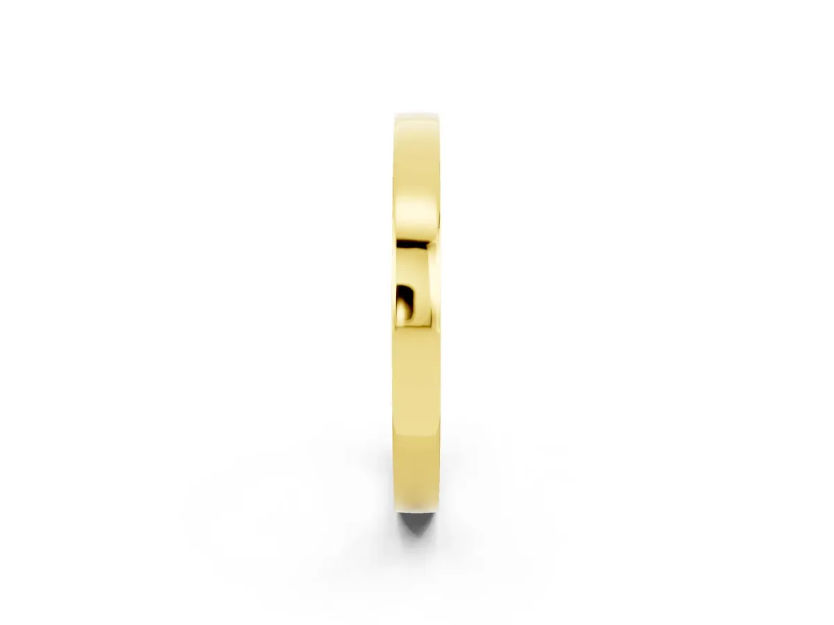 Pavé Round Citrine Channel Set Band Yellow gold