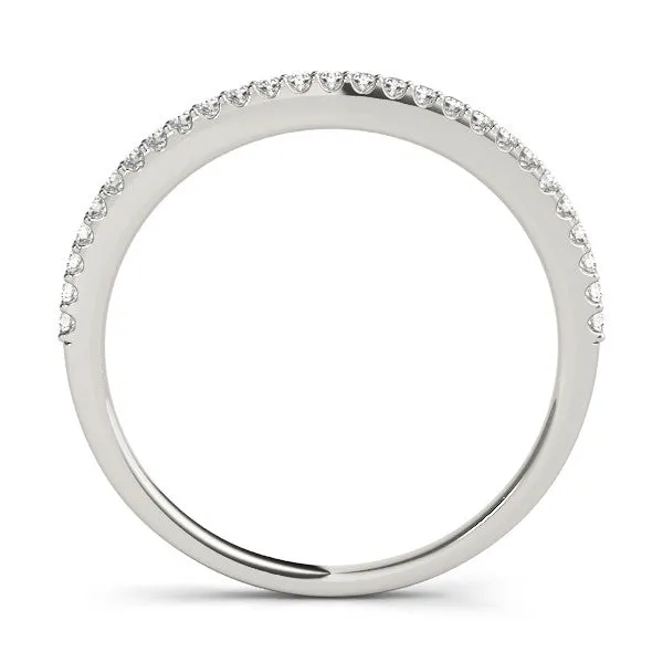 Pavé Round Diamond Eternity Band with Micro Prong Setting Platinum