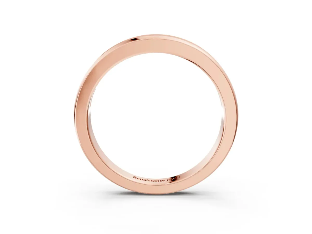 Channel-Set Baguette Diamond Eternity Band Rose gold