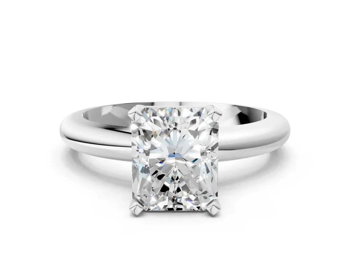 Pavé Round Morganite Twist Band Silver