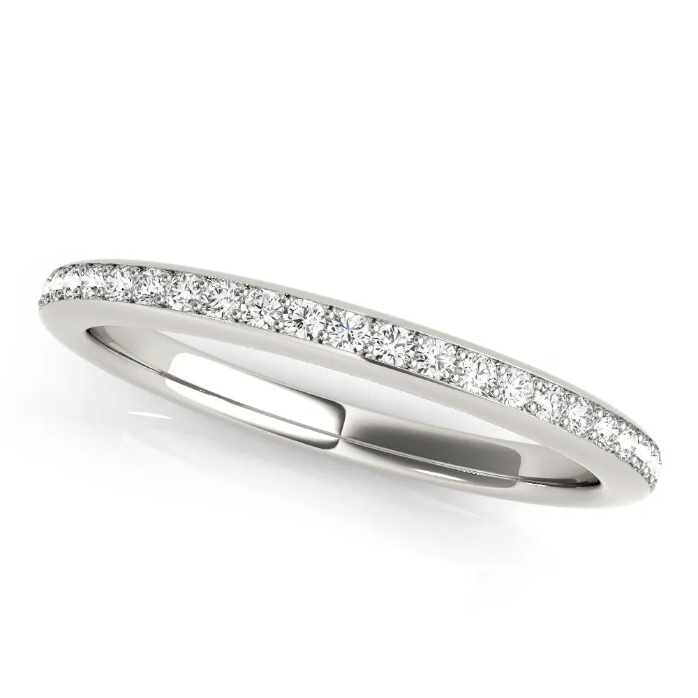 Pavé Round Diamond Eternity Band White gold