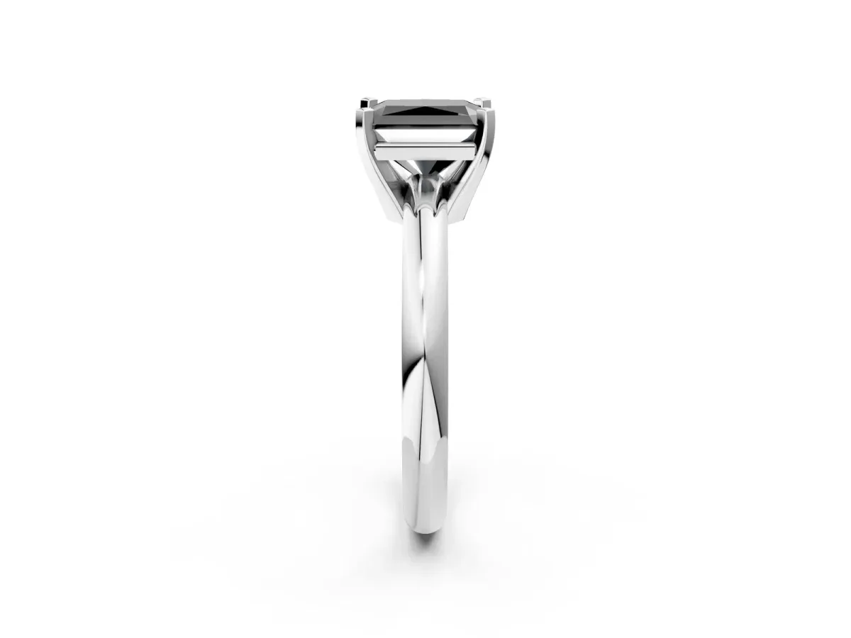 Pavé Round Citrine Twist Band Platinum