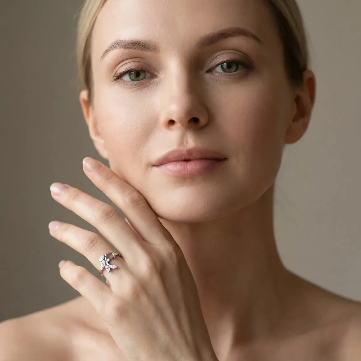 Round Diamond Milgrain Eternity Band with Channel Setting Platinum