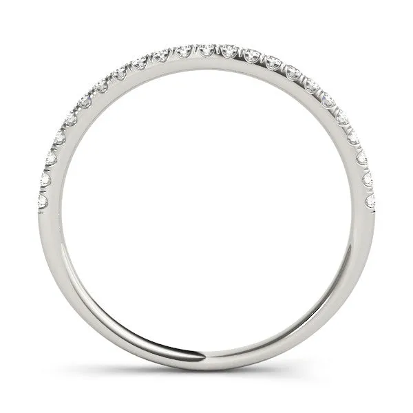 Round Cut Diamond Pavé Eternity Band with Micro Prong Setting Platinum