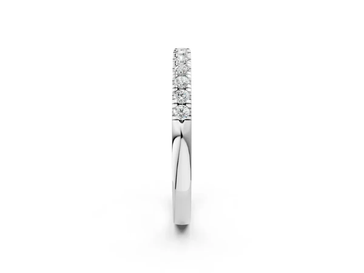 Round Diamond Pavé Eternity Band Platinum