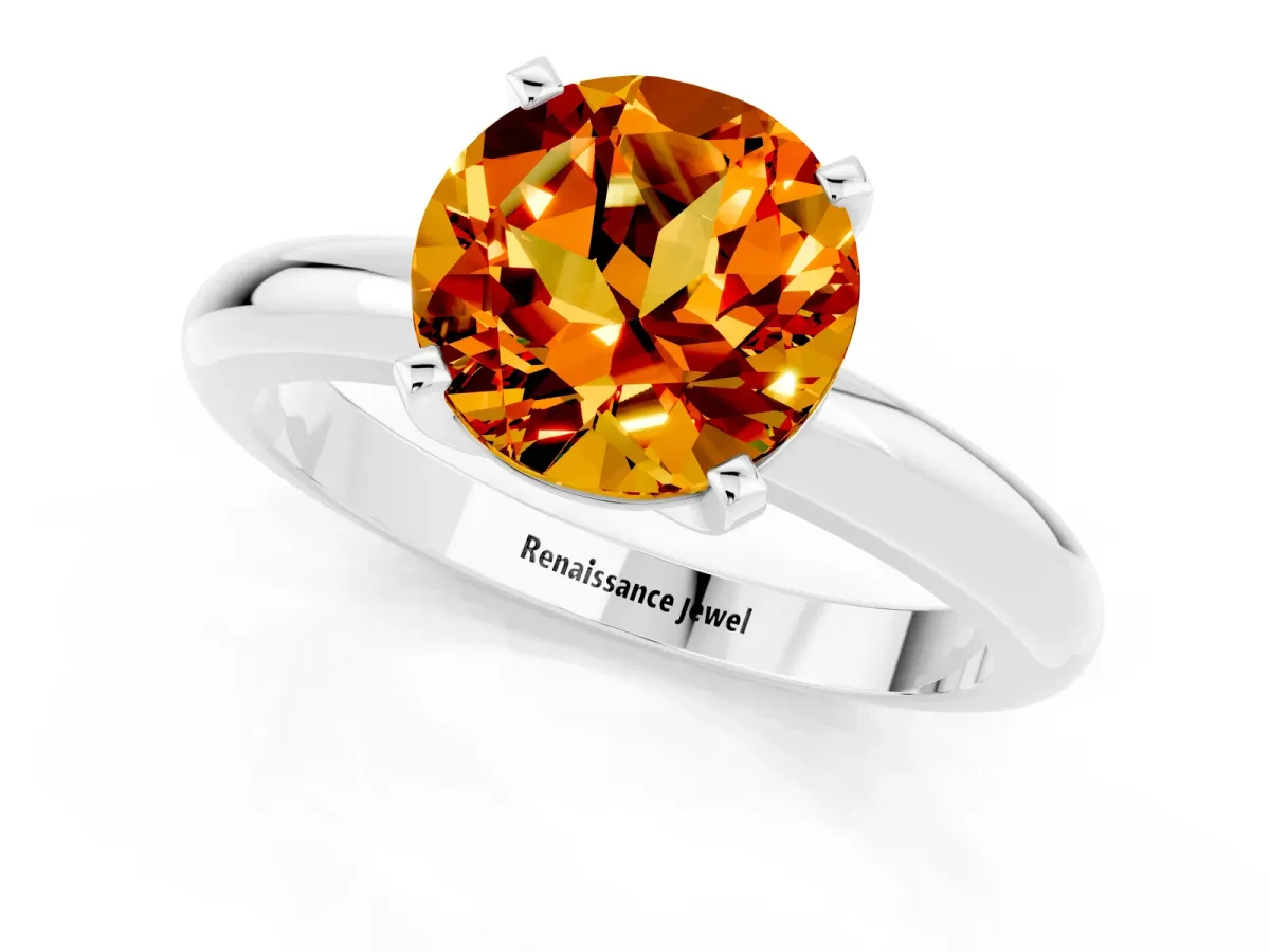 Round Diamond Leaf Eternity Band with Bezel Setting Platinum