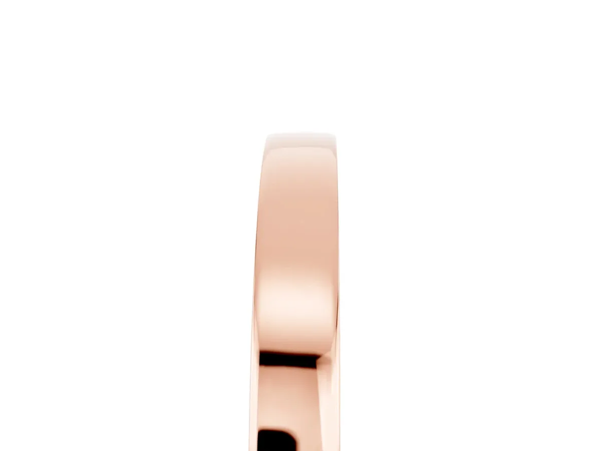 Pavé Round Tanzanite Channel Set Band Rose gold
