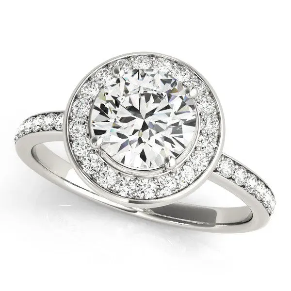 Asscher Cut Diamond Halo Ring with Bezel Frame and Pavé Band Platinum