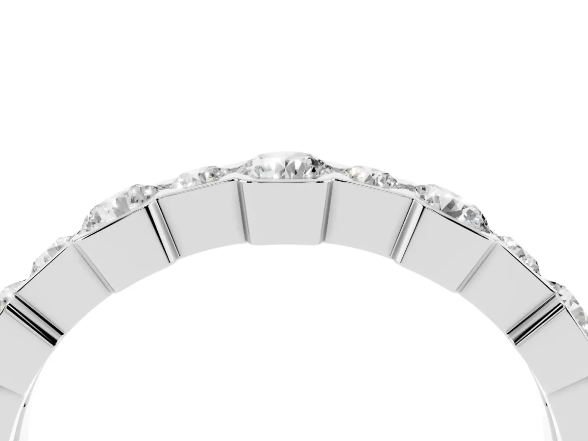 Round Diamond Promise Ring with Round Diamond Accents White gold