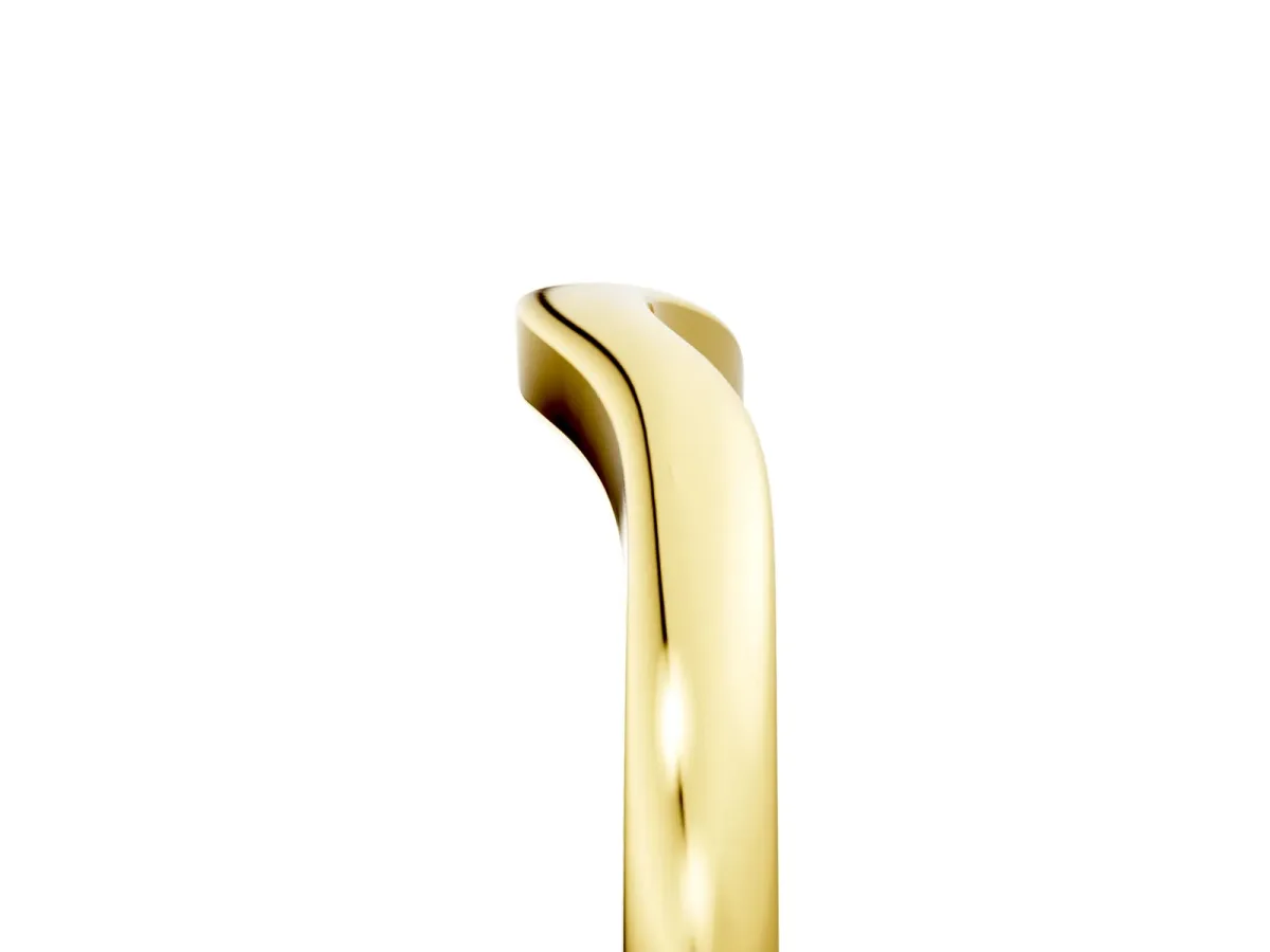 Curved Plain Band Yellow gold