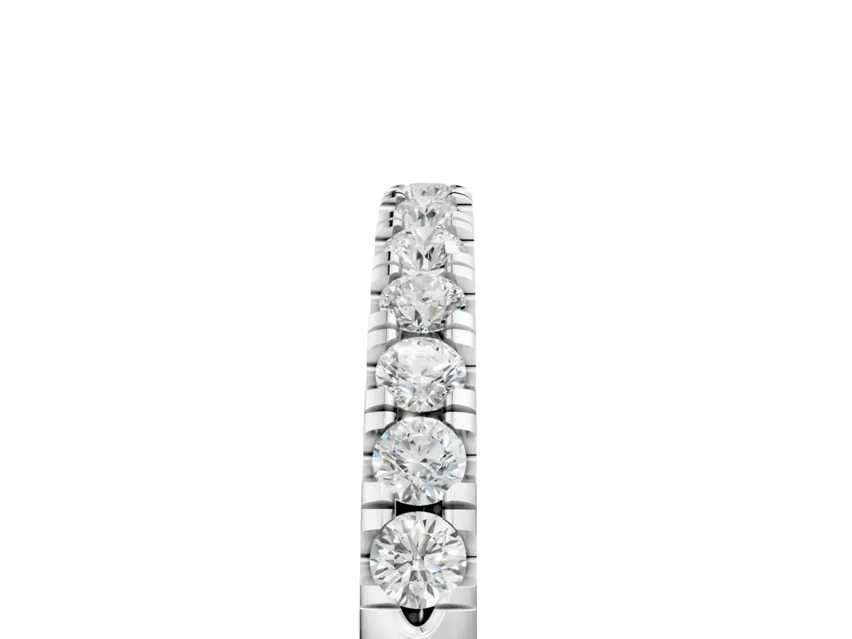 Round Diamond Pavé Eternity Band Platinum