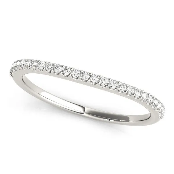 Pavé Round Diamond Eternity Band with Micro Prong Setting Platinum