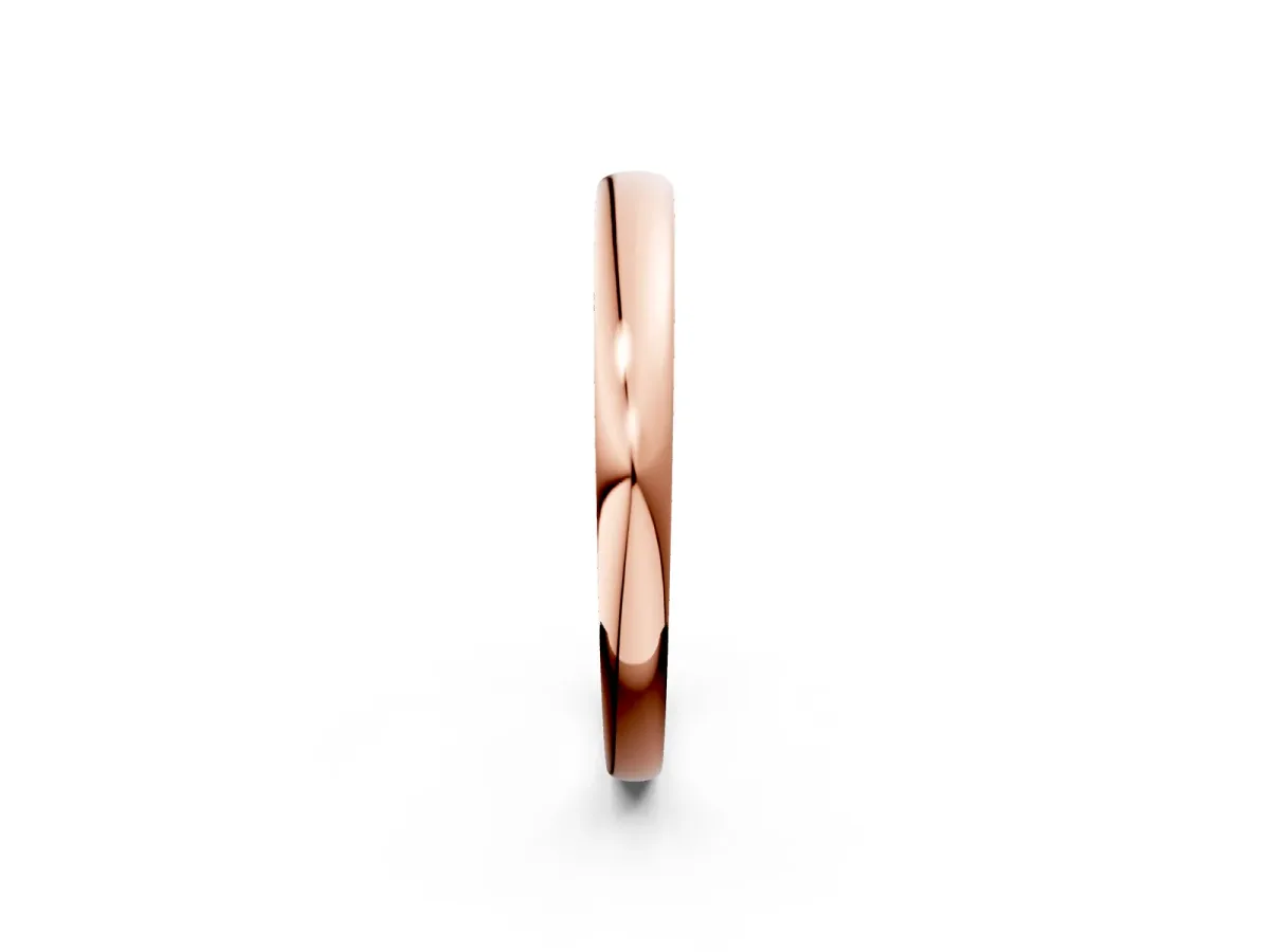 Classic Plain Metal Band Rose gold