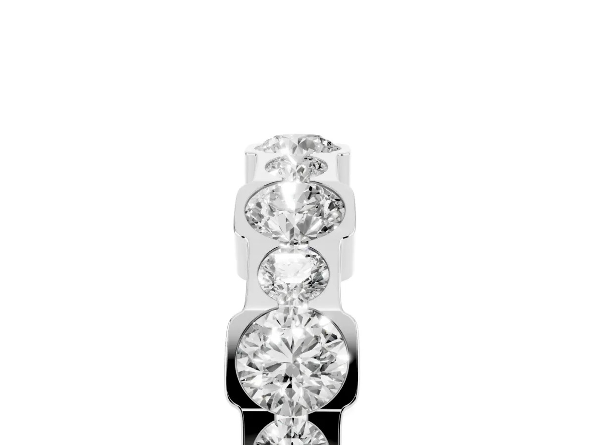 Round Diamond Promise Ring with Round Diamond Accents White gold