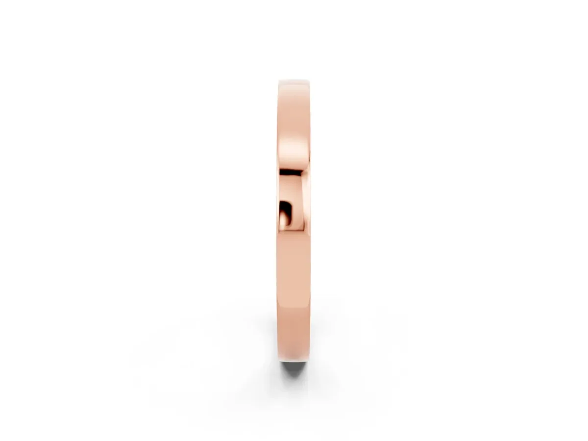 Pavé Round Yellow Sapphire Channel Set Band Rose gold
