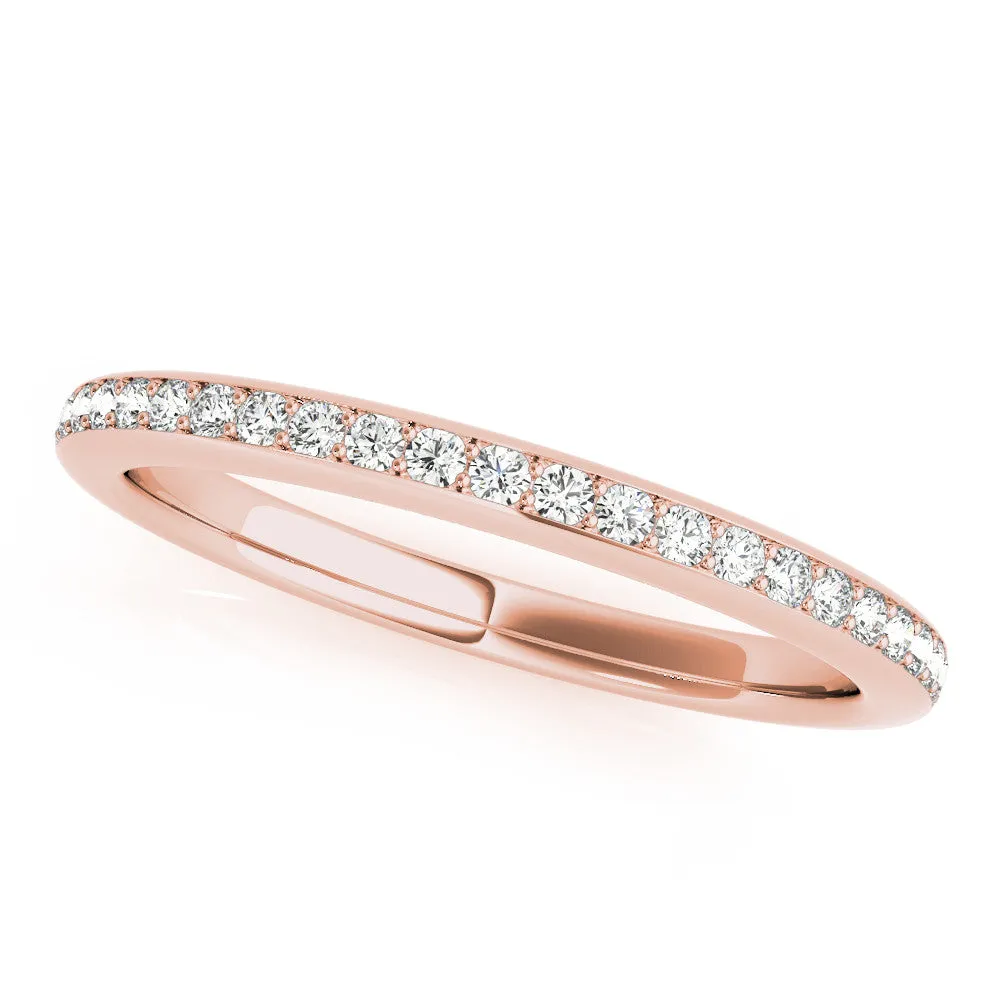 Pavé Round Diamond Eternity Band Rose gold