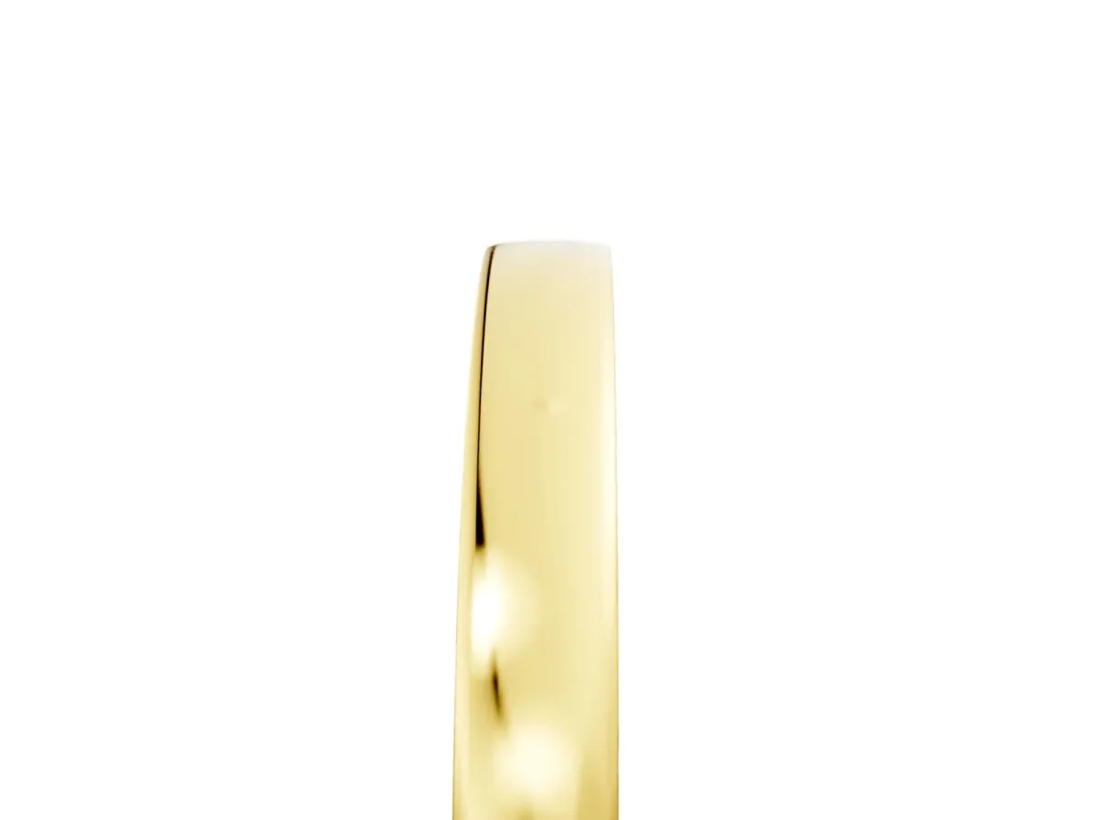 Pavé Round Diamond Channel Set Band Yellow gold