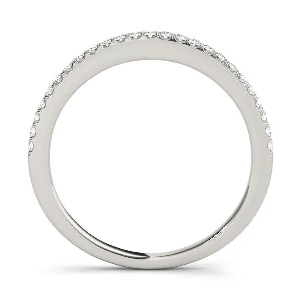 Round Diamond Pavé Eternity Band with Micro-Prong Setting Platinum