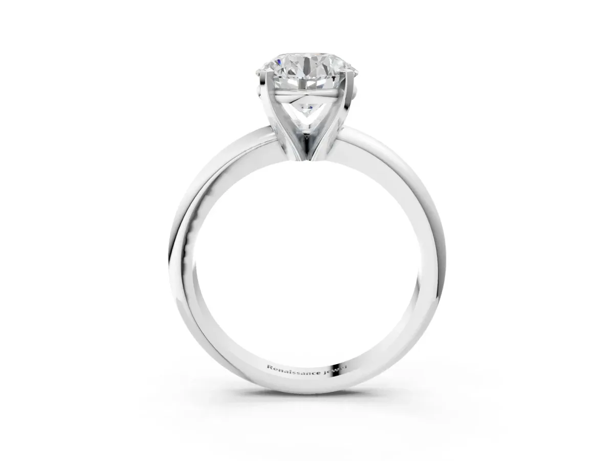Asscher Cut Diamond Bezel Set Pavé Dome Mens Ring Silver