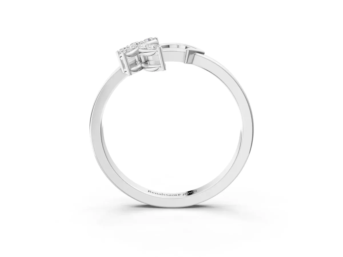 Round Diamond Milgrain Eternity Band with Channel Setting Platinum