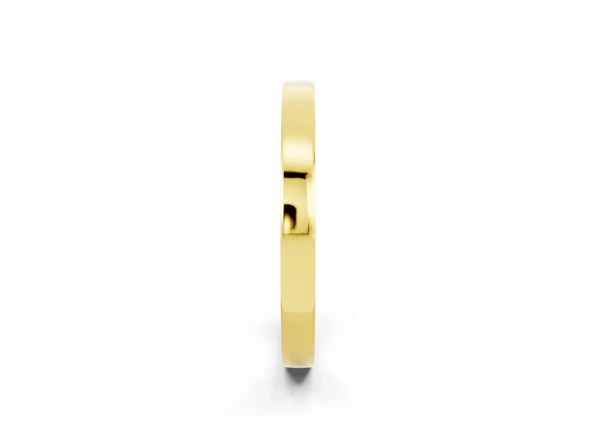 Pavé Round Peridot Channel Set Band Yellow gold