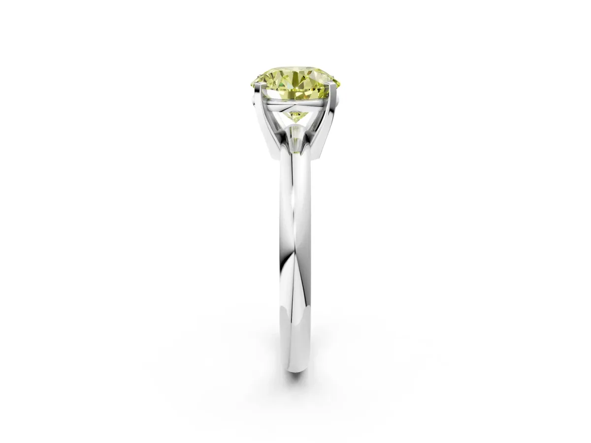 Round Green Sapphire Leaf Eternity Band with Bezel Setting Platinum