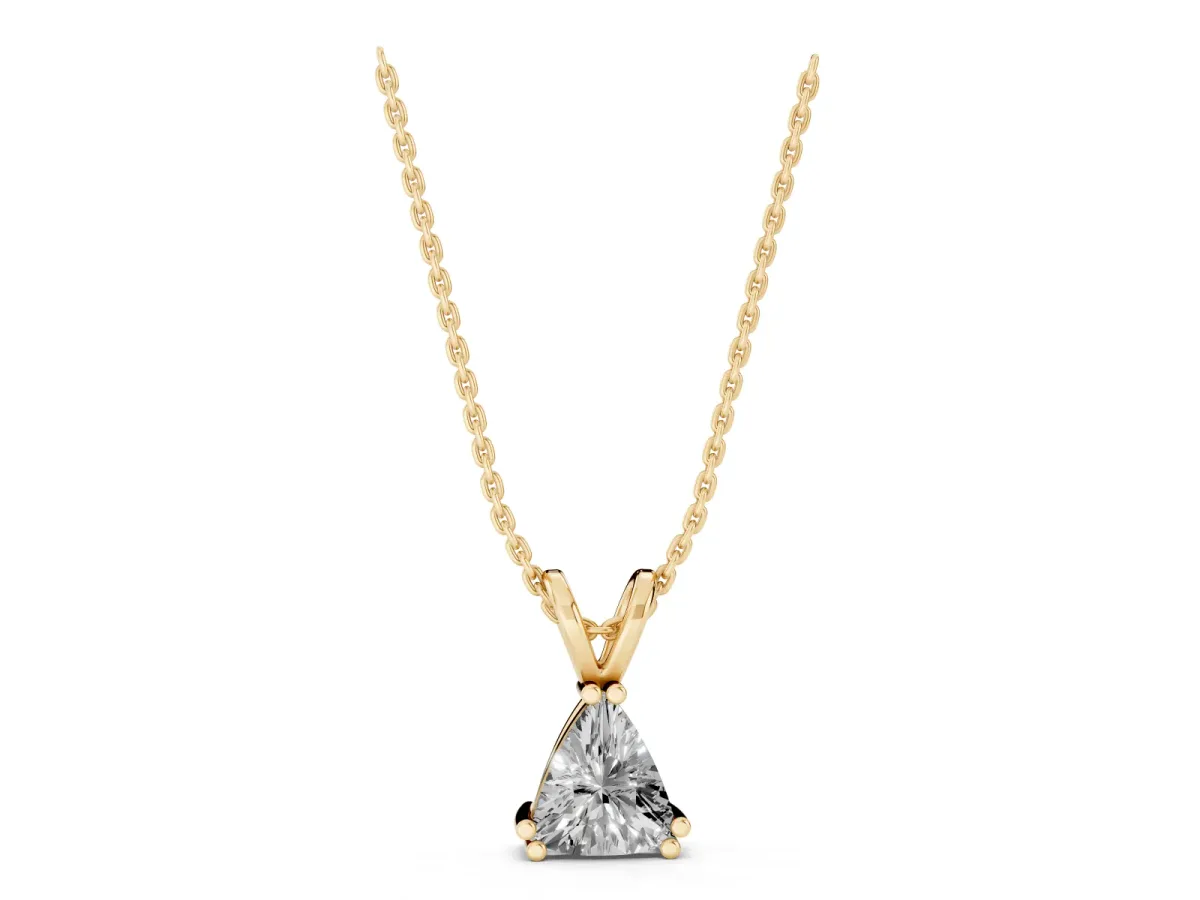 Gold Wire Wrapped Calf Crystal Pendant Yellow gold