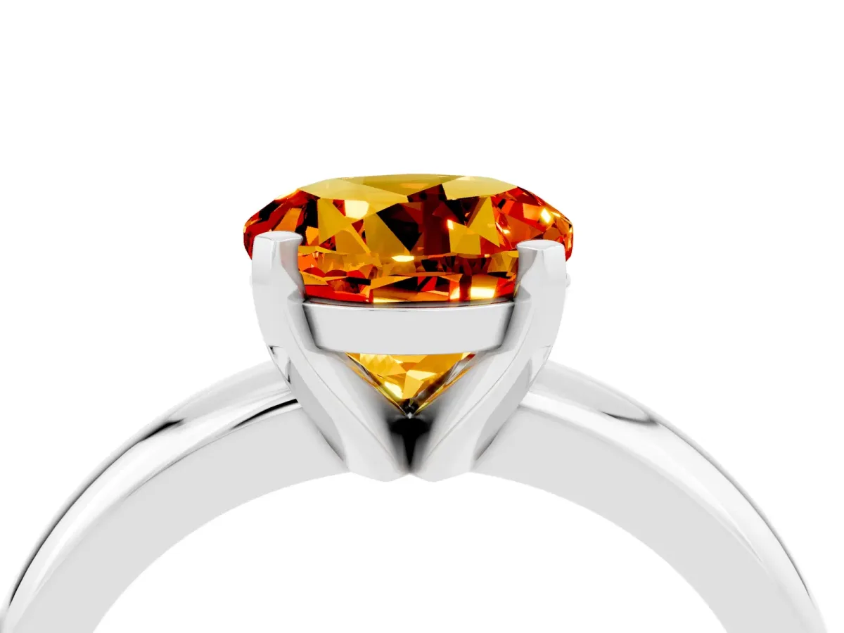Round Diamond Leaf Eternity Band with Bezel Setting Platinum