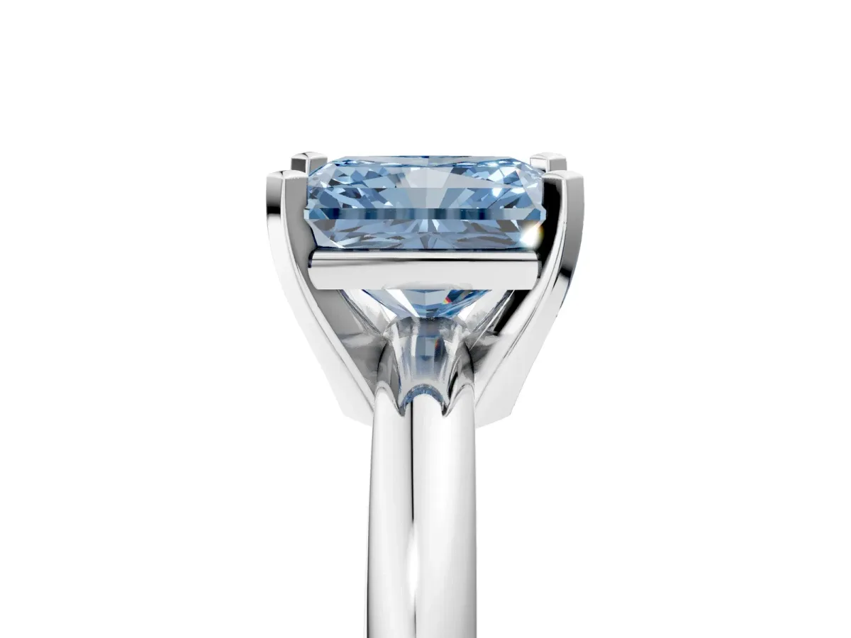Pavé Round Peridot Twist Band Platinum