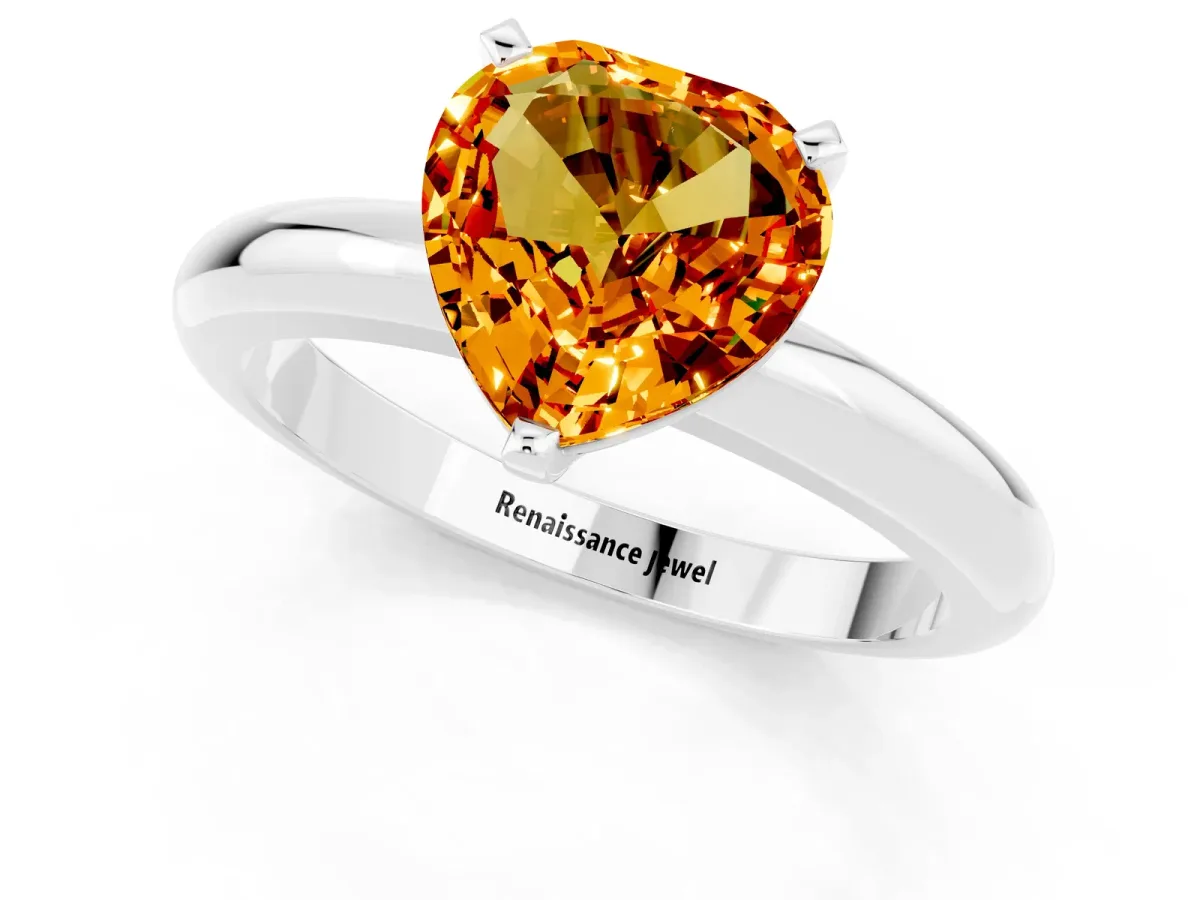 Pavé Round Yellow Sapphire Twist Band Platinum