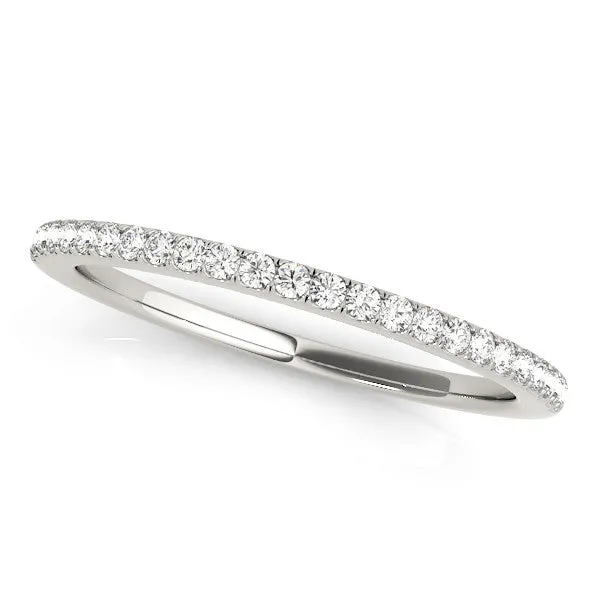 Round Diamond Pavé Eternity Band with Micro-Prong Setting Platinum