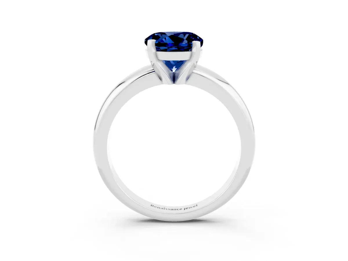 Pear and Marquise Toi Moi Ring with Prong Setting and Plain Band Platinum
