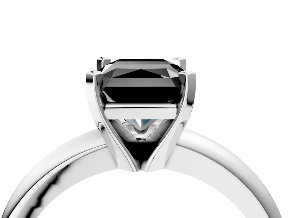 Pavé Round Citrine Twist Band Platinum