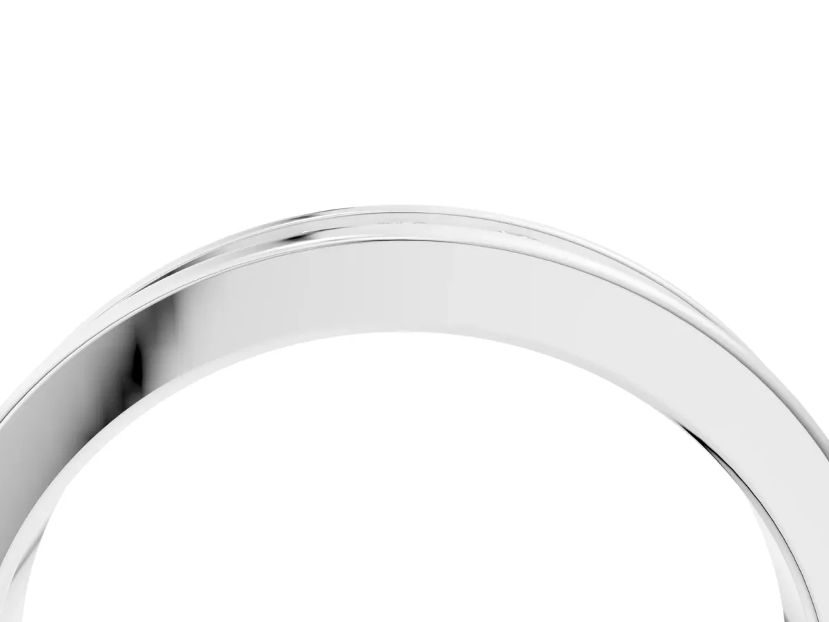 Channel Set Round Diamond Eternity Band Platinum