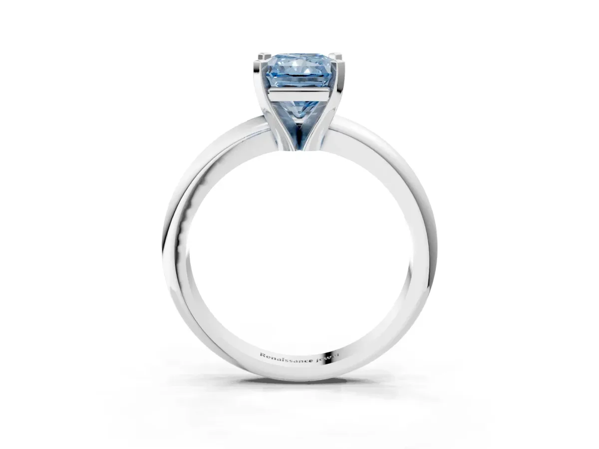 Pavé Round Peridot Twist Band Platinum