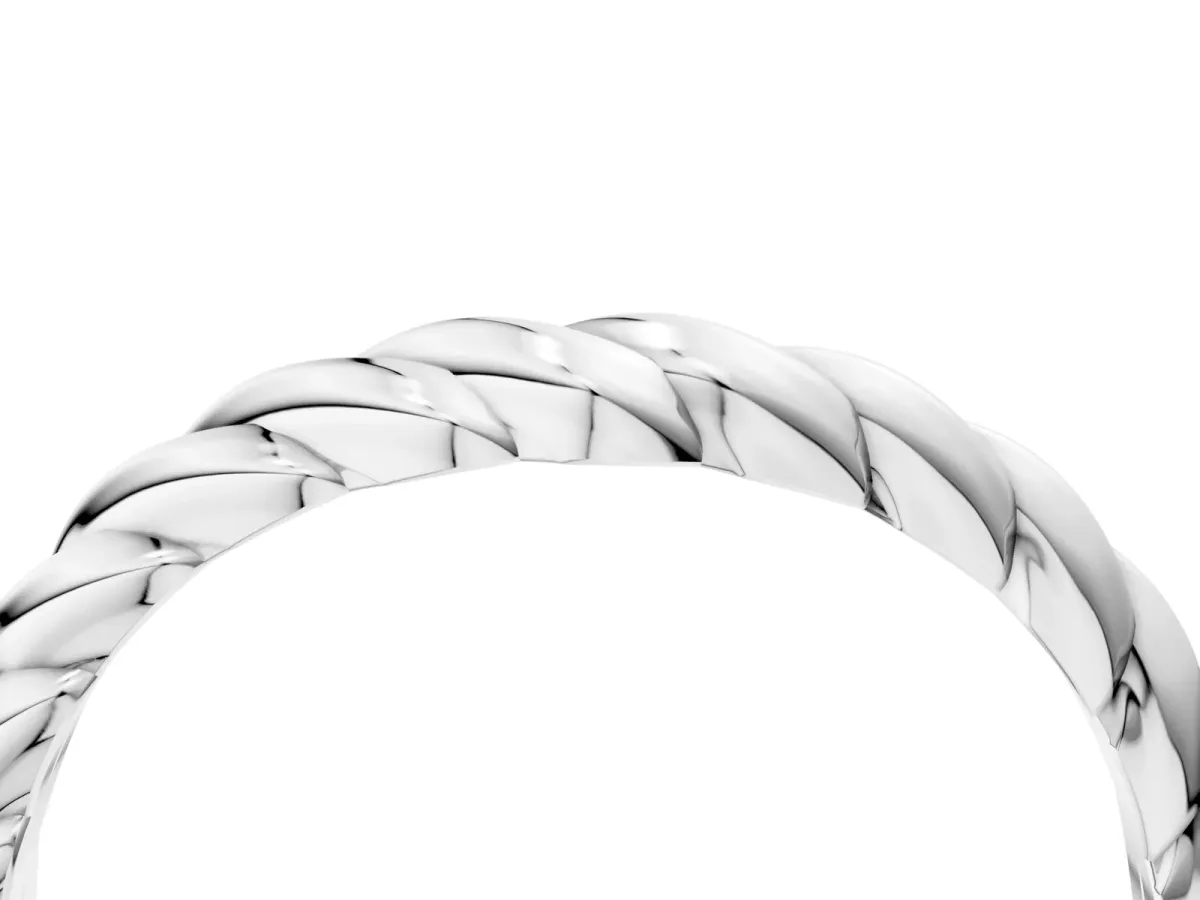 Marquise Diamond Twist Eternity Band with Bezel Setting Platinum