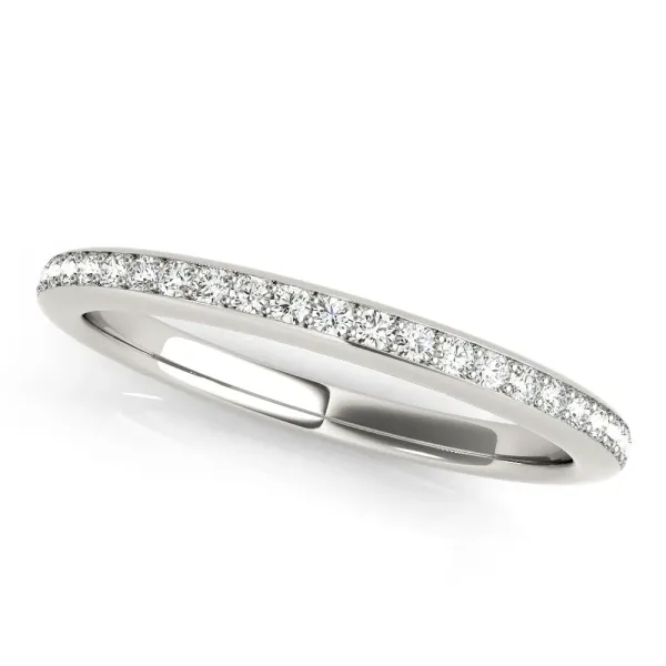 Pavé Round Diamond Eternity Band White gold