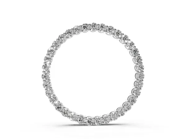 Round Diamond Eternity Pendant with Prong Setting White gold