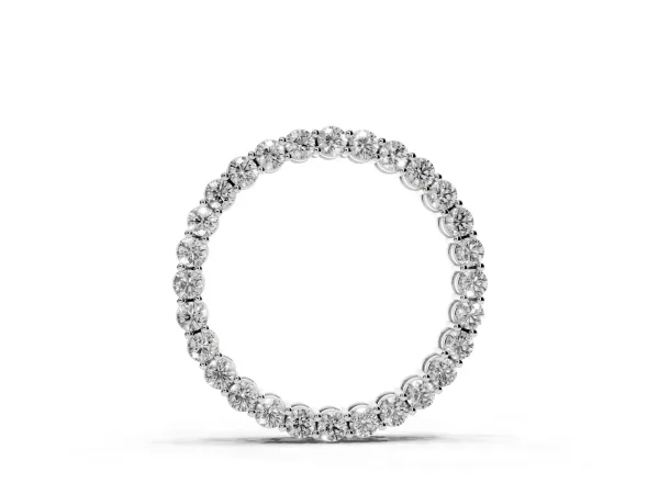Round Diamond Prong Set Eternity Pendant White gold