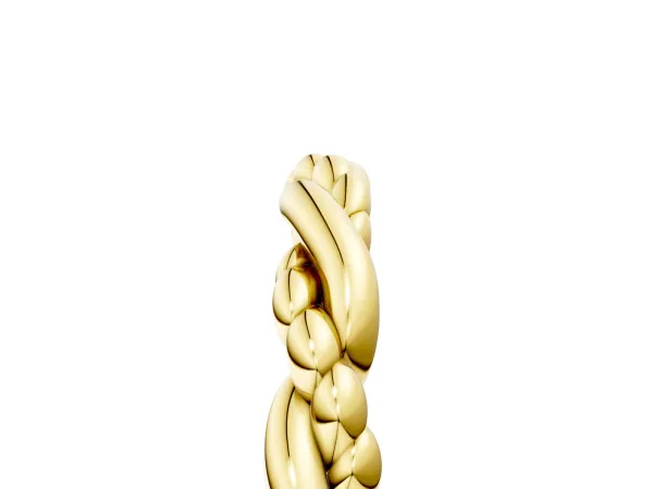 Twisted Rope Solitaire Band Yellow gold