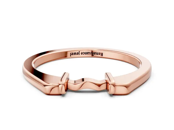 Classic Knot Twist Band Rose gold