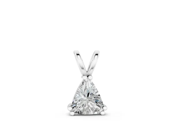 Gold Wire Wrapped Calf Crystal Pendant White gold