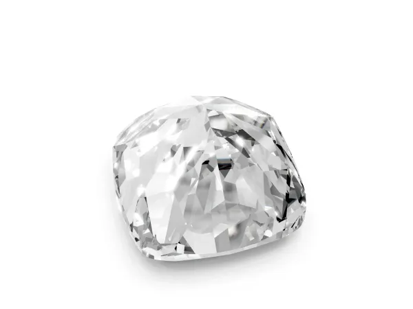 Cushion Cut Halo Milgrain Solitaire with Bezel Set Side Stones and Pave Band White gold