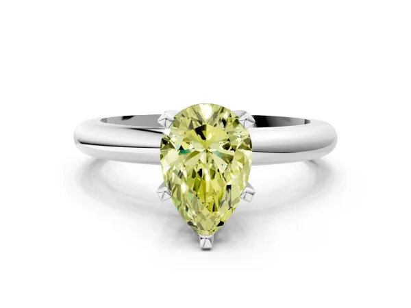 Pear and Marquise Diamond Floral Promise Ring Rose gold