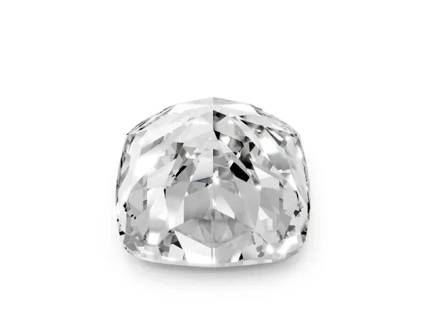 Cushion Cut Solitaire Engagement Ring with Cathedral Band and Four-Prong Setting Rose gold