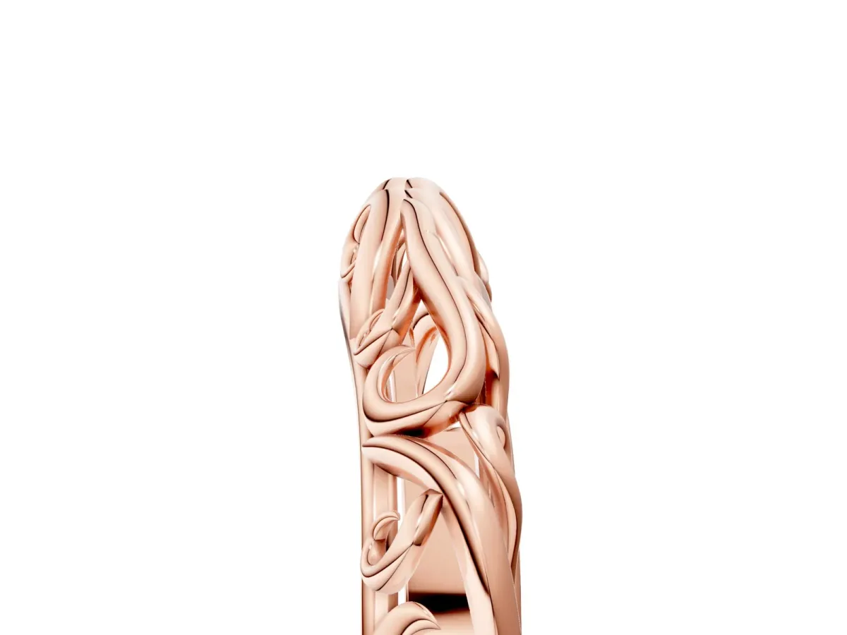 Twisted Vine Filigree Band Rose gold