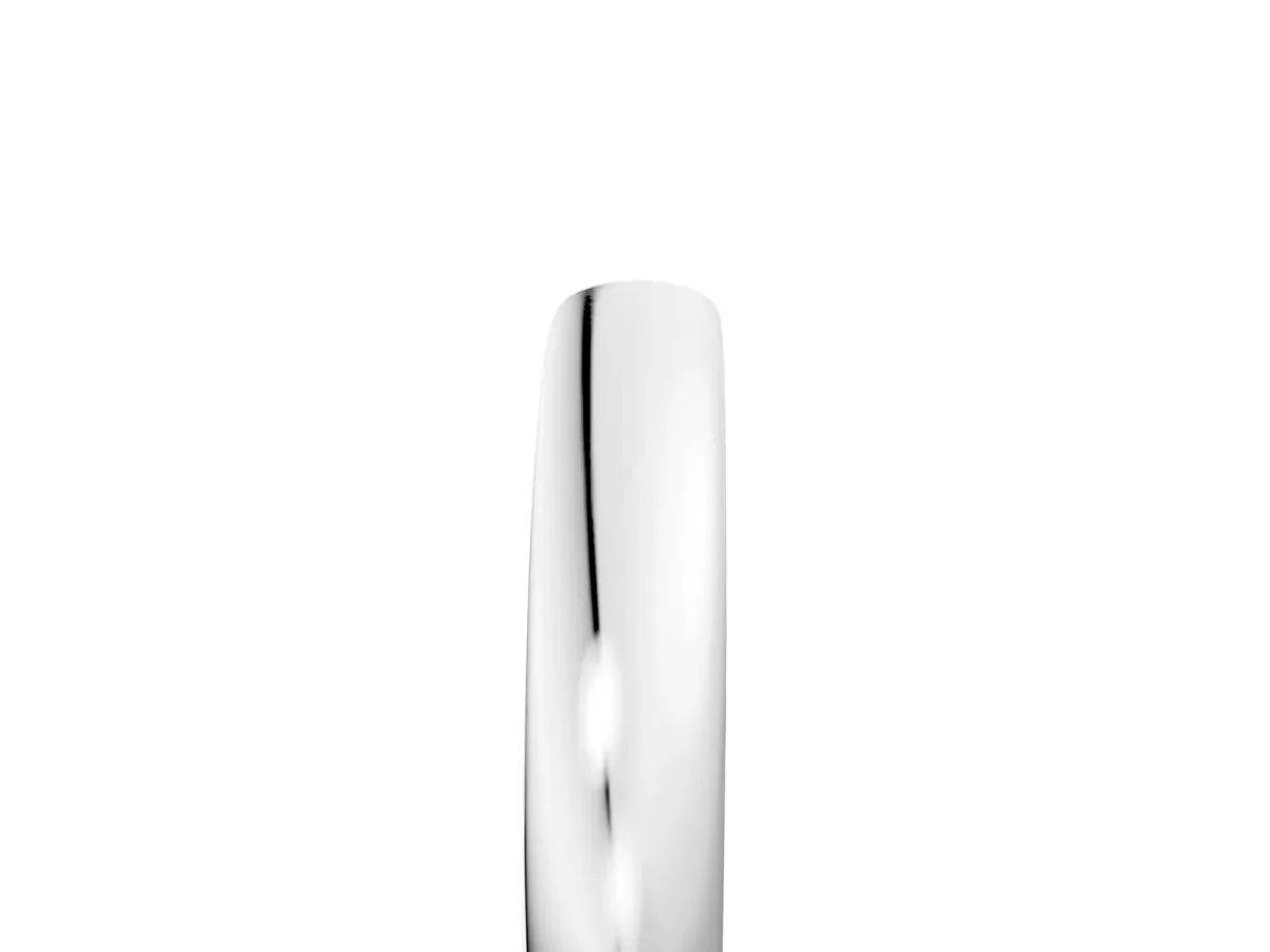 Classic Plain Metal Band Silver