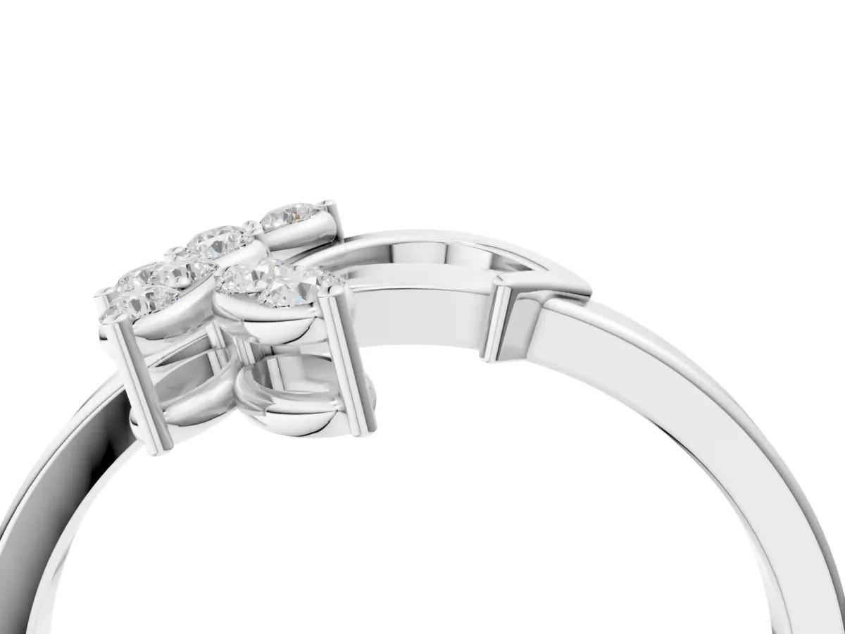 Round Diamond Milgrain Eternity Band with Channel Setting Platinum