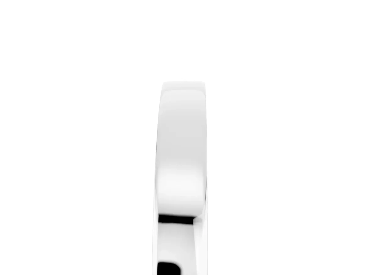 Pavé Round Ruby Channel Set Band Silver
