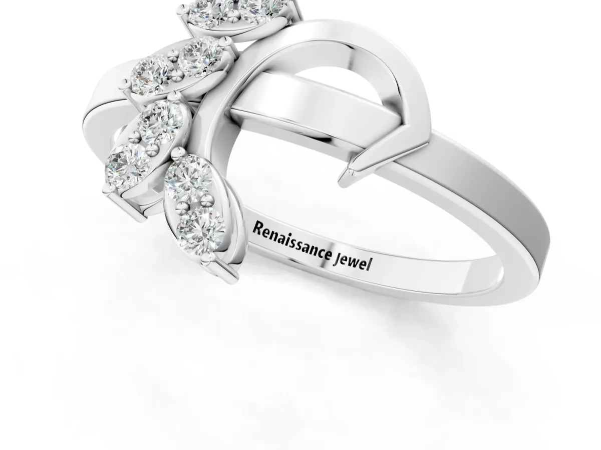 Round Diamond Milgrain Eternity Band with Channel Setting Platinum